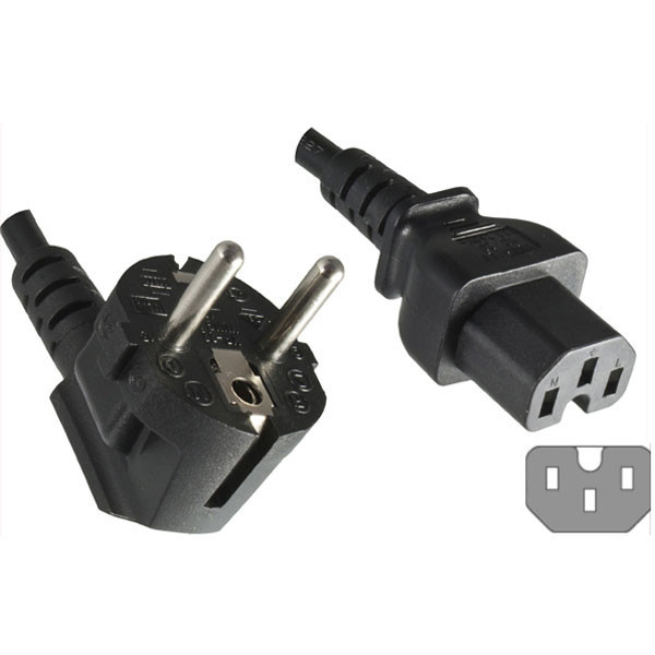 کابل برق 3 پین منبع تغذیه بافو مدل EU-C15 3Cx1.5MM طول 0.5 متر