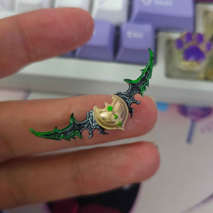 دکمه کیبورد مکانیکال مدل وارکرافت شمشیرای ایلیدان World of Warcraft Illidan The Twin Blades of Azzinoth
