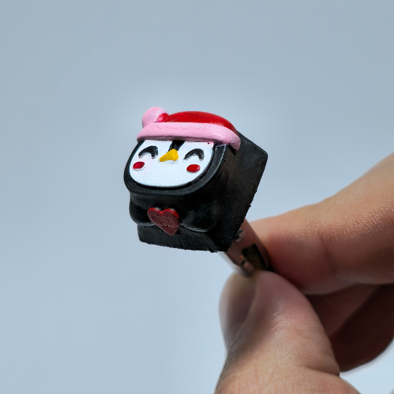 دکمه کیبورد مدل Penguin christmas