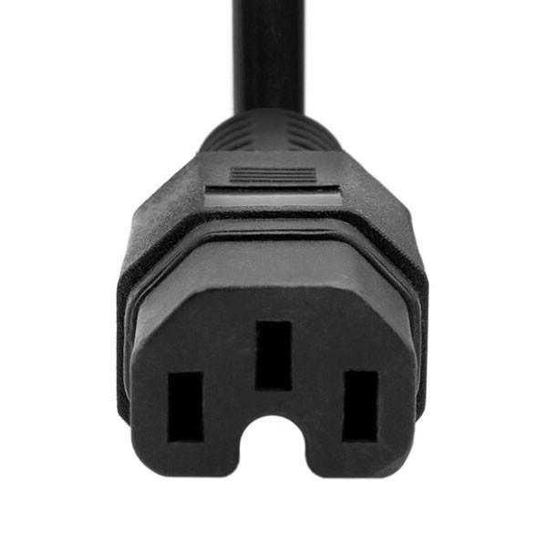 کابل برق 3 پین منبع تغذیه بافو مدل EU-C15 3Cx1.5MM طول 0.75 متر