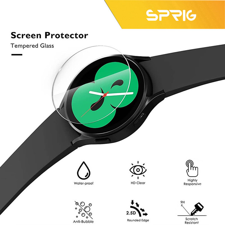 محافظ صفحه نمایش شیشه ای اسپریگ مدل SH-SP مناسب برای ساعت هوشمند سامسونگ Galaxy watch 5 40mm / watch 4 40mm