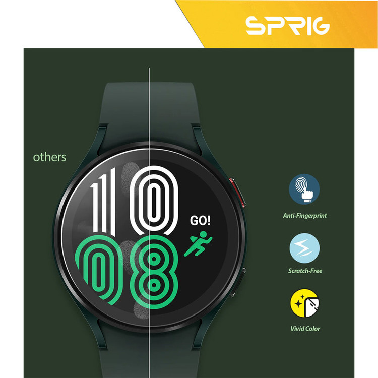 محافظ صفحه نمایش شیشه ای اسپریگ مدل SH-SP مناسب برای ساعت هوشمند سامسونگ Galaxy watch 5 40mm / watch 4 40mm