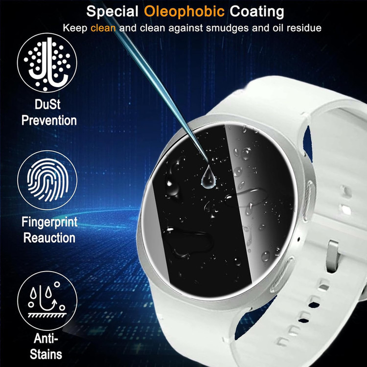 محافظ صفحه نمایش راینو مدل R-Glass مناسب برای ساعت هوشمند سامسونگ Galaxy Watch 8 44mm بسته 2 عددی