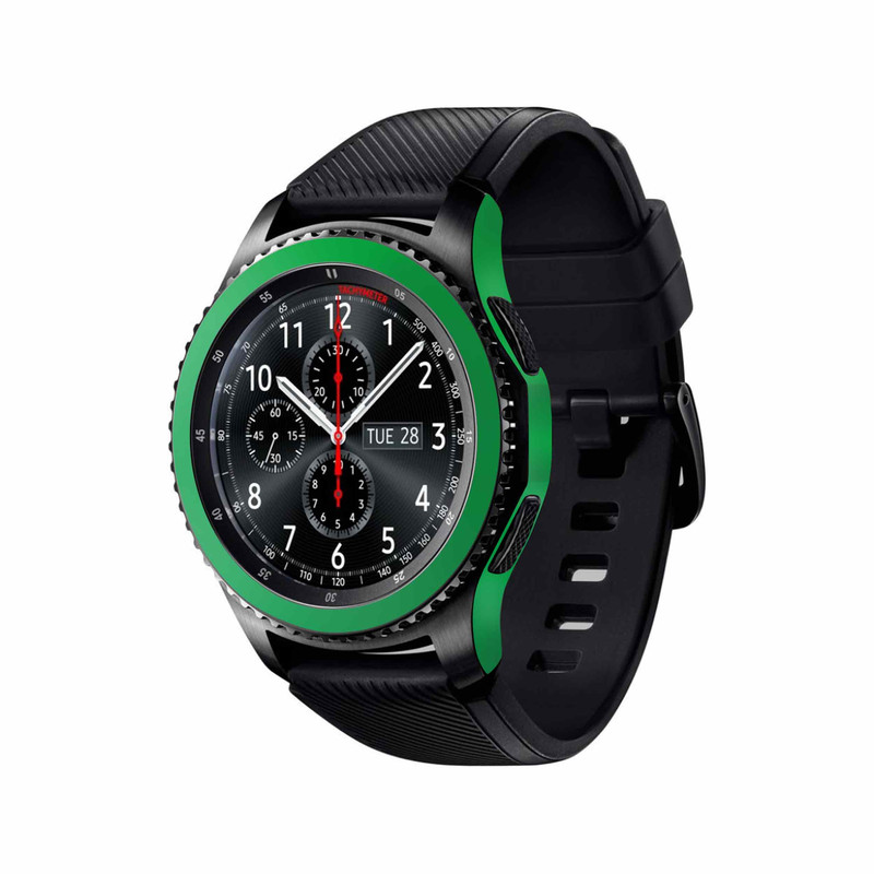 برچسب ماهوت طرح Matte-Green مناسب برای ساعت هوشمند سامسونگ Galaxy Gear S3 Frontier