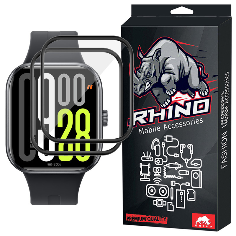 محافظ صفحه نمایش راینو مدل PMMA مناسب برای ساعت هوشمند شیائومی Redmi Watch 5 بسته 2 عددی