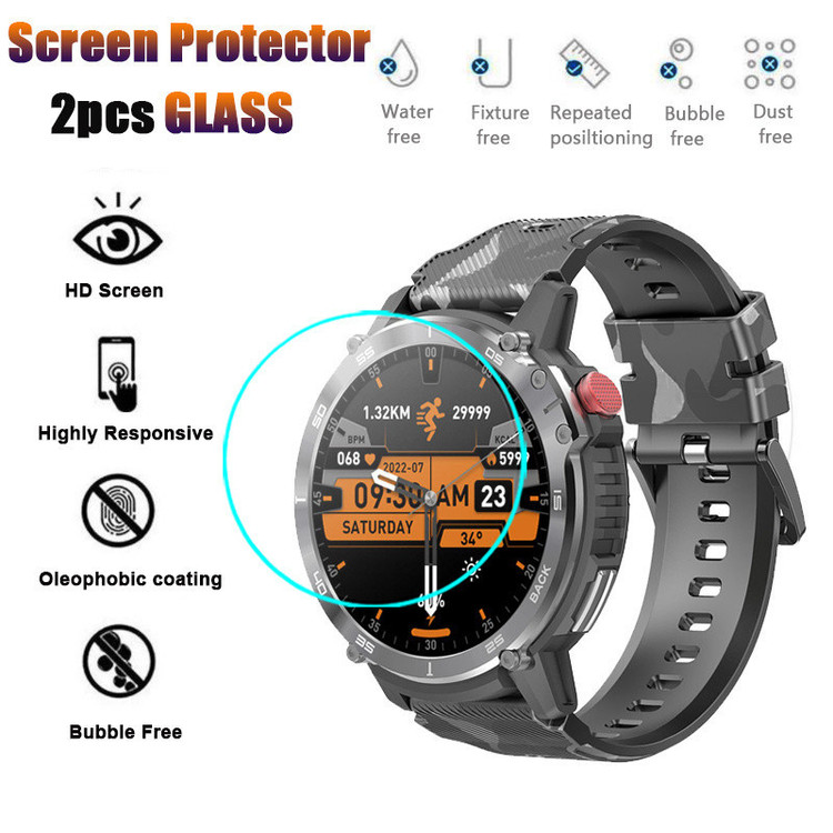 محافظ صفحه نمایش مدل R-Glass مناسب برای ساعت هوشمند اسمارت واچ K59 Pro / K59 Pro Ultra بسته 3 عددی