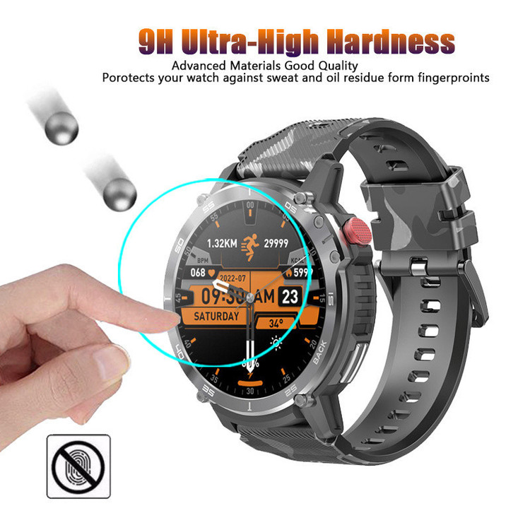 محافظ صفحه نمایش مدل R-Glass مناسب برای ساعت هوشمند اسمارت واچ K59 Pro / K59 Pro Ultra بسته 3 عددی