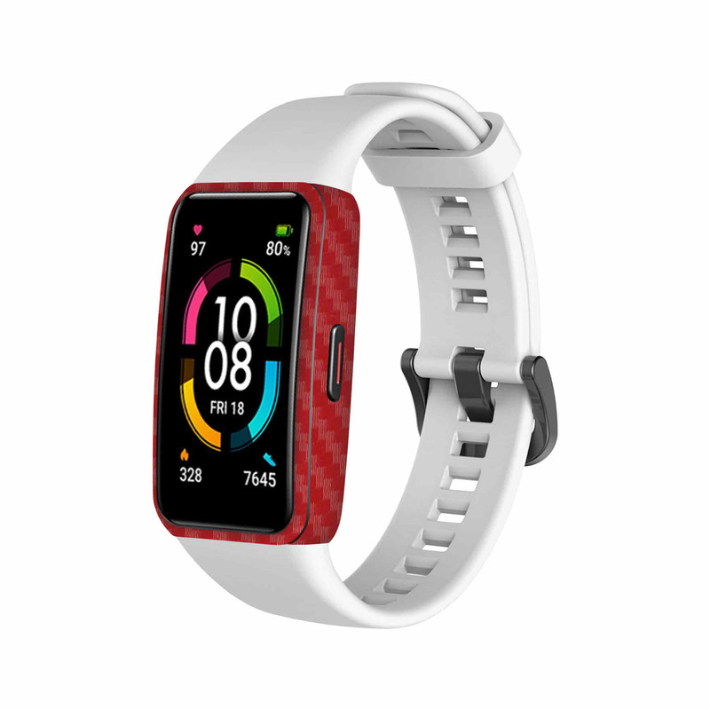برچسب ماهوت طرح Red-Fiber مناسب برای ساعت هوشمند هوآوی band 6
