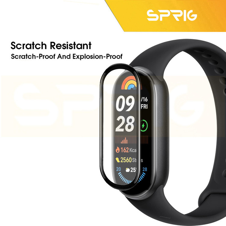 محافظ صفحه نمایش اسپریگ مدل Pmma-SPG مناسب برای ساعت هوشمند شیائومی Mi band 9