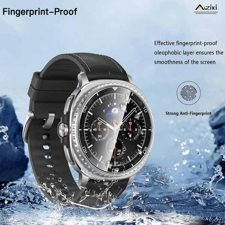 محافظ صفحه نمایش راینو مدل R-Glass مناسب برای ساعت هوشمند سامسونگ Galaxy Watch 8 Classic 46mm بسته 3 عددی