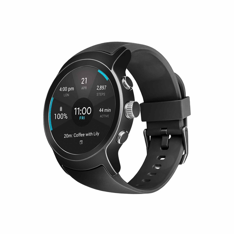 برچسب ماهوت طرح Matte-Black مناسب برای ساعت هوشمند ال جی Watch Sport