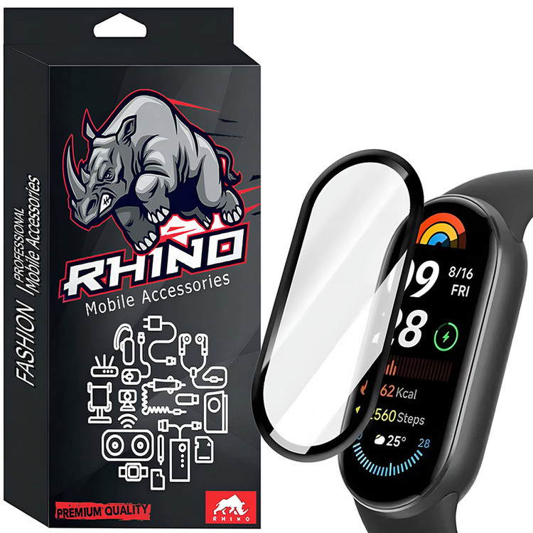 محافظ صفحه نمایش راینو مدل PMMA مناسب برای ساعت هوشمند شیائومی Mi Band 10
