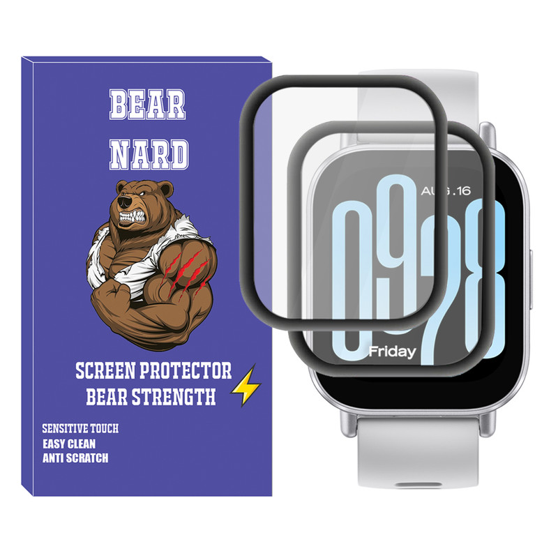 محافظ صفحه نمایش برنارد مدل Pmma-BR مناسب برای ساعت هوشمند شیائومی Redmi Watch 5 Active بسته دو عددی