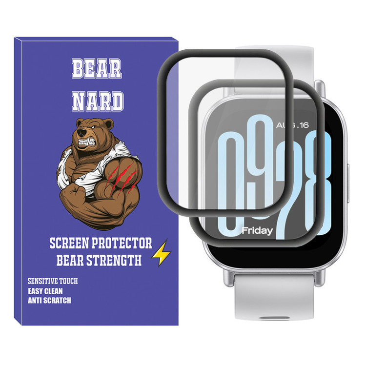 محافظ صفحه نمایش برنارد مدل Pmma-BR مناسب برای ساعت هوشمند شیائومی Redmi Watch 5 Active بسته دو عددی