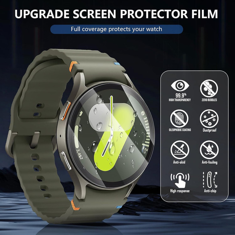 محافظ صفحه نمایش راینو مدل R-Glas مناسب برای ساعت هوشمند سامسونگ Galaxy Watch 4/5/6/7 سایز 40mm بسته 2 عددی