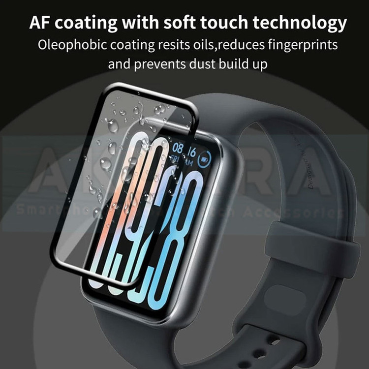 محافظ صفحه نمایش آکوآرا مدل PMMA GLS مناسب برای ساعت هوشمند شیائومی Mi Band 9 Pro 43mm بسته دو عددی