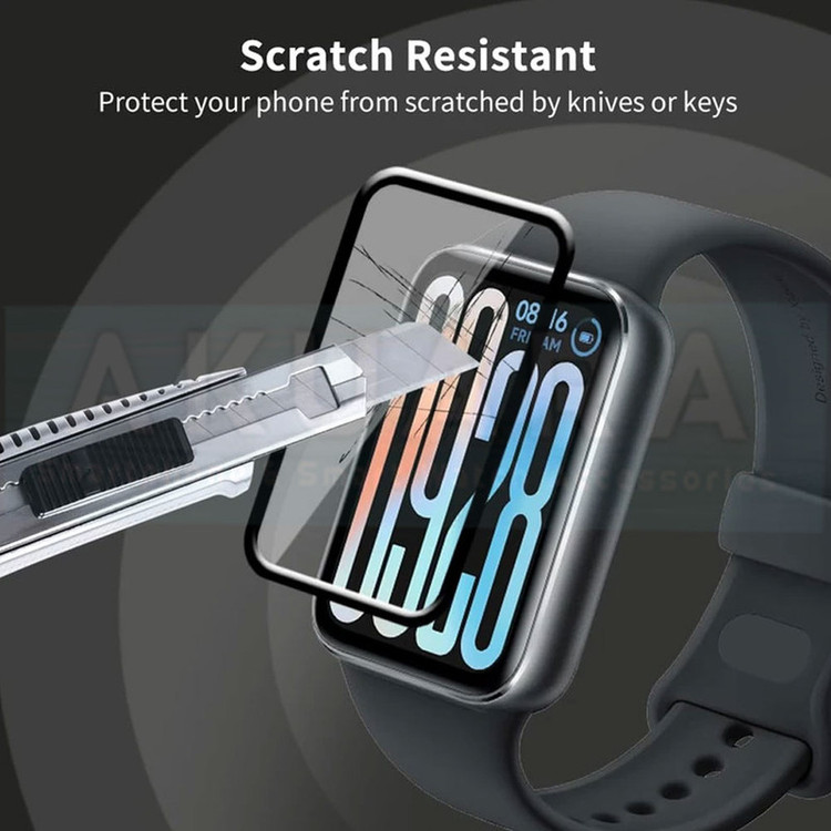 محافظ صفحه نمایش آکوآرا مدل PMMA GLS مناسب برای ساعت هوشمند شیائومی Mi Band 9 Pro 43mm بسته دو عددی