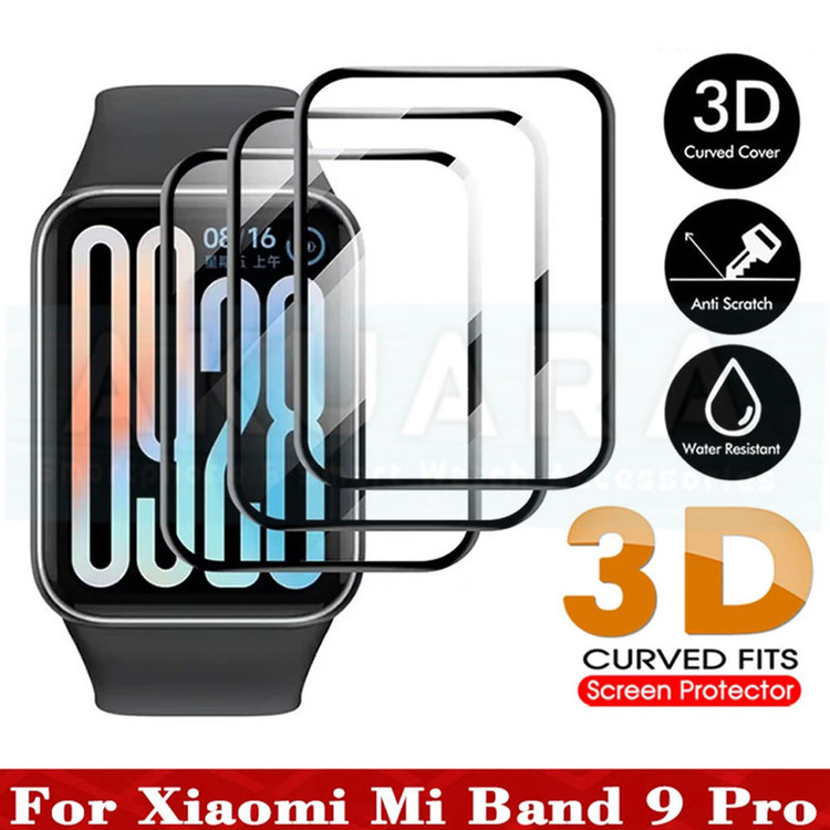 محافظ صفحه نمایش آکوآرا مدل PMMA GLS مناسب برای ساعت هوشمند شیائومی Mi Band 9 Pro 43mm بسته دو عددی