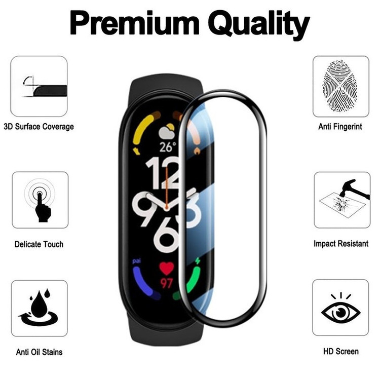 محافظ صفحه نمایش راینو مدل PMA-Mi6 مناسب برای مچ بند هوشمند شیائومی Mi Band 6 بسته 2 عددی