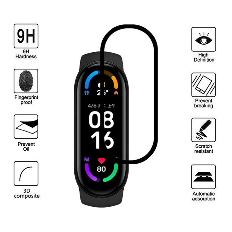محافظ صفحه نمایش گودزیلا مدل G-PMMA مناسب برای مچ بند هوشمند شیائومی Mi Band 6