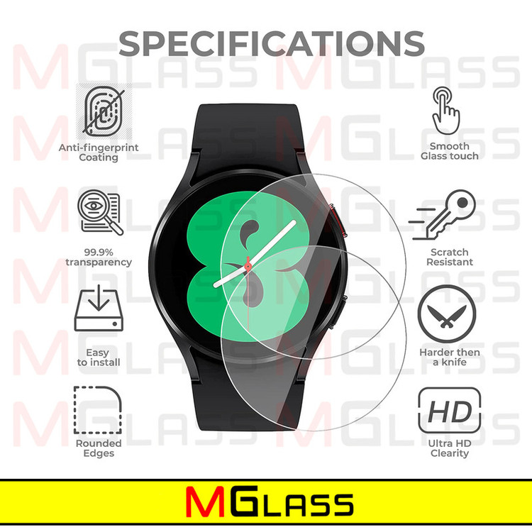محافظ صفحه نمایش شیشهای امگلس مدل Glass-MG مناسب برای ساعت هوشمند سامسونگ Galaxy Watch 3 45mm