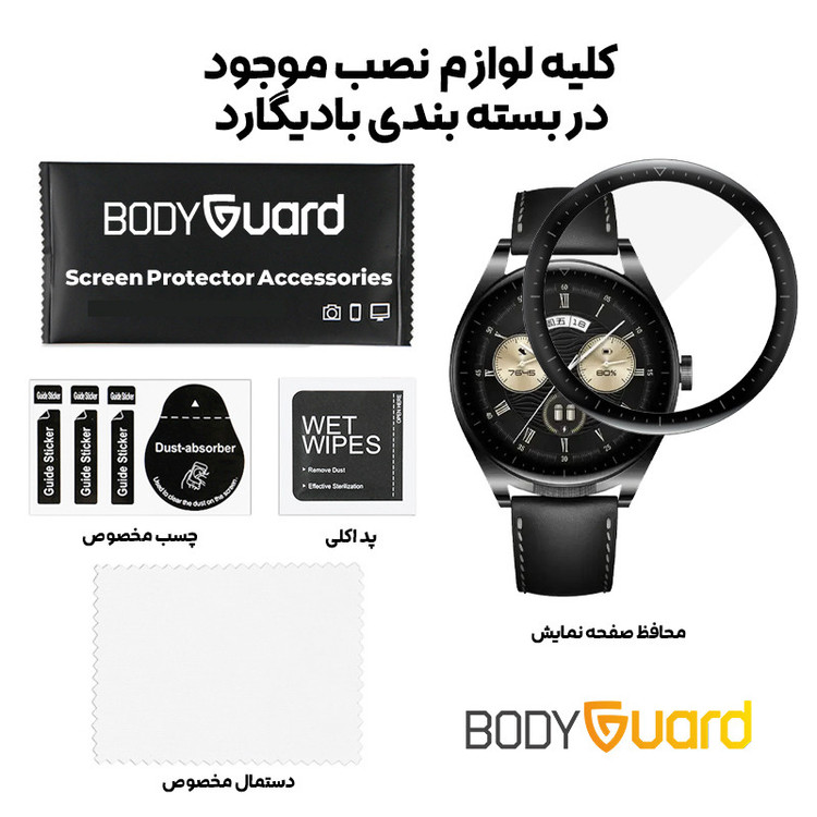 محافظ صفحه نمایش بادیگارد مدل PMMA مناسب برای ساعت هوشمند هوآوی Watch Buds