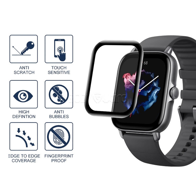 محافظ صفحه نمایش بادیگارد مدل PMMA مناسب برای ساعت هوشمند امیزفیت Amazfit GTS 3