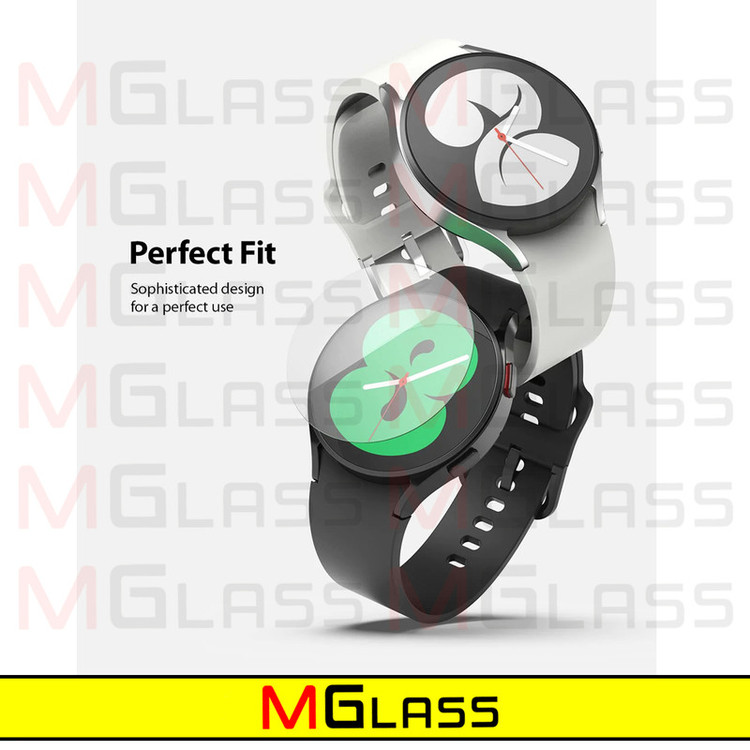 محافظ صفحه نمایش شیشهای امگلس مدل Glass-MG مناسب برای ساعت هوشمند سامسونگ Galaxy Watch 6 44mm