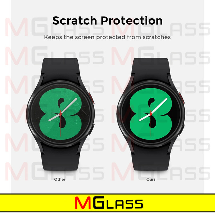 محافظ صفحه نمایش شیشهای امگلس مدل Glass-MG مناسب برای ساعت هوشمند سامسونگ Galaxy Watch 6 44mm