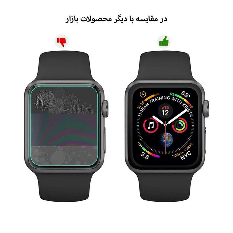 محافظ صفحه نمایش کروکودیل مدل PMMA مناسب برای ساعت هوشمند هایلو RS4 MAX بسته 2 عددی