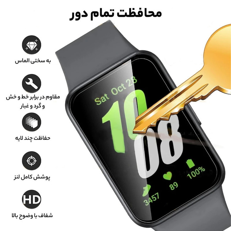 محافظ صفحه نمایش آلتیمیت شیلد مدل Pmma-UL مناسب برای ساعت هوشمند سامسونگ Galaxy Watch Fit 3 بسته دو عددی