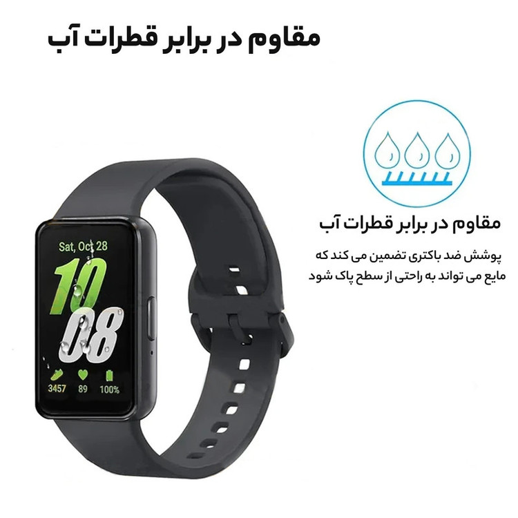 محافظ صفحه نمایش آلتیمیت شیلد مدل Pmma-UL مناسب برای ساعت هوشمند سامسونگ Galaxy Watch Fit 3 بسته دو عددی