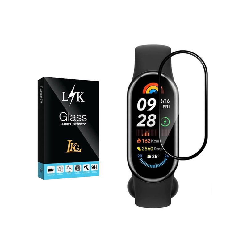 محافظ صفحه نمایش ال کا جی مدل PMMA مناسب برای ساعت‌های هوشمند Redmi Smart Band Pro / Amazfit Band 7 / Imilab/Imiki LS02 / Huawei Band 6 / Huawei Band 7