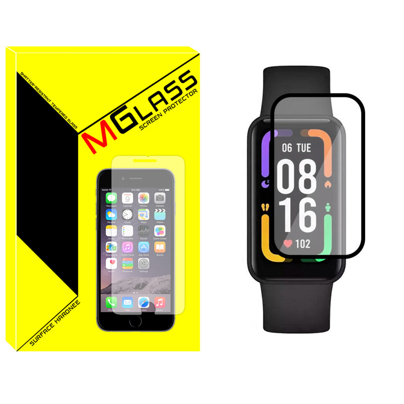 محافظ صفحه نمایش نانو ام‌گلس مدل Pmma-MG مناسب برای ساعت هوشمند شیائومی Redmi Smart band pro