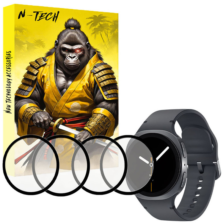 محافظ صفحه نمایش انتک مدل PMMA مناسب برای ساعت هوشمند سامسونگ Galaxy Watch 8 44mm بسته چهار عددی