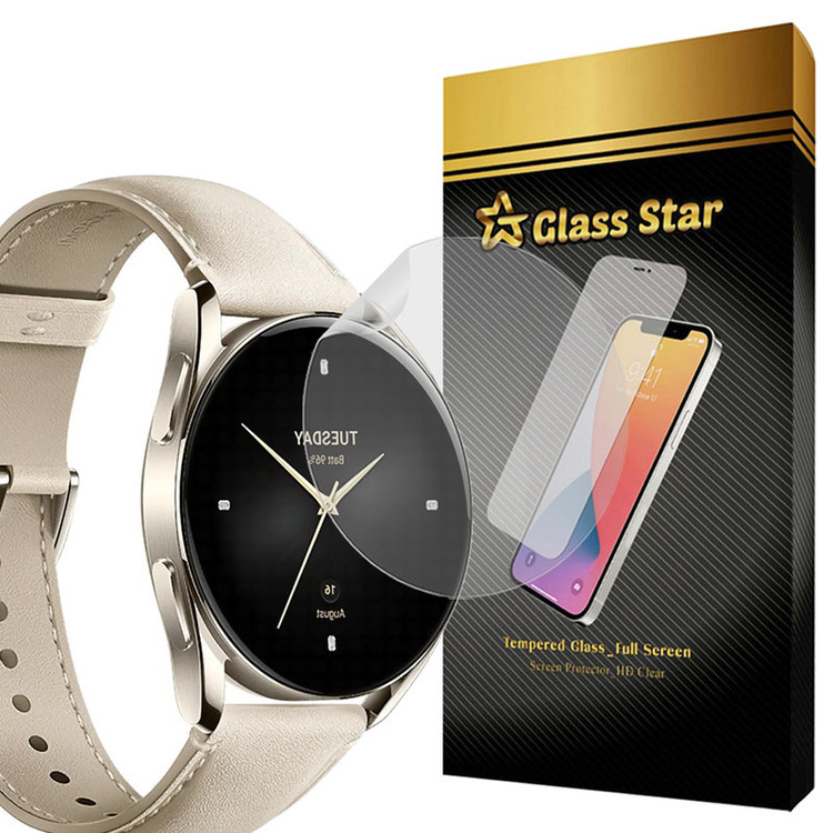 محافظ صفحه نمایش گلس استار مدل NNOG20 مناسب برای ساعت هوشمند شیائومی Watch S2 42 mm