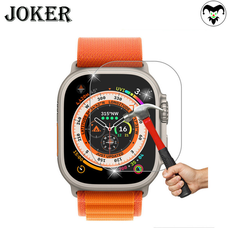 محافظ صفحه نمایش شیشهای جوکر مدل SH-JK مناسب برای ساعت هوشمند هاینو تکو T89 Ultra Max بسته دو عددی
