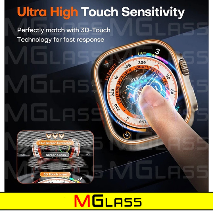 محافظ صفحه نمایش شیشهای امگلس مدل Glass-MG مناسب برای ساعت هوشمند بلک تایم MX9 Ultra 2