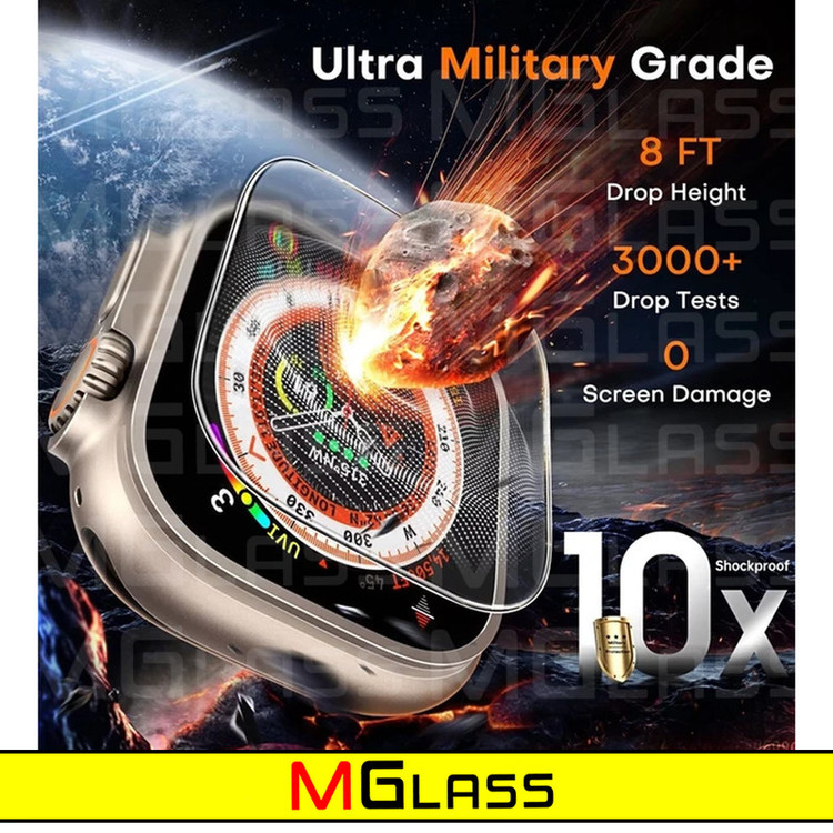 محافظ صفحه نمایش شیشهای امگلس مدل Glass-MG مناسب برای ساعت هوشمند بلک تایم MX9 Ultra 2