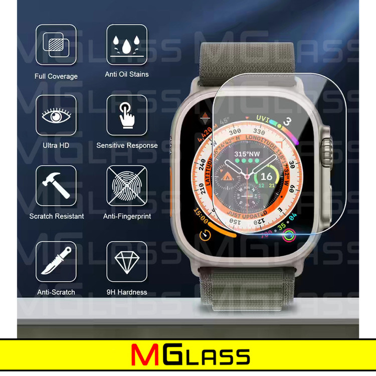 محافظ صفحه نمایش شیشهای امگلس مدل Glass-MG مناسب برای ساعت هوشمند بلک تایم MX9 Ultra 2