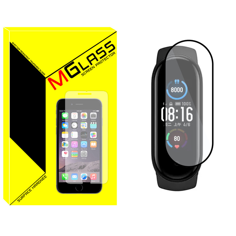 محافظ صفحه نمایش نانو ام‌گلس مدل Pmma-MG مناسب برای ساعت هوشمند شیائومی Mi Band 4
