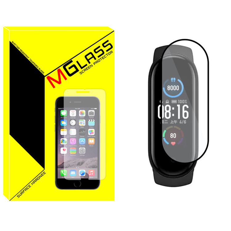 محافظ صفحه نمایش نانو امگلس مدل Pmma-MG مناسب برای ساعت هوشمند شیائومی Mi Band 4
