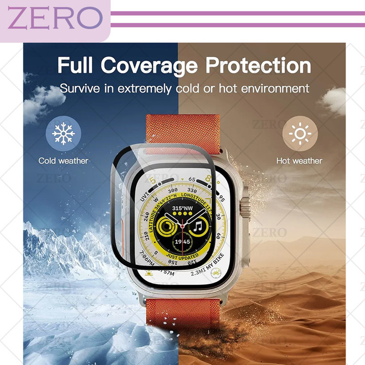 محافظ صفحه نمایش شیشهای زیرو مدل SH-FULL-ZR مناسب برای ساعت هوشمند ویرفیت BW8 Ultra بسته دو عددی