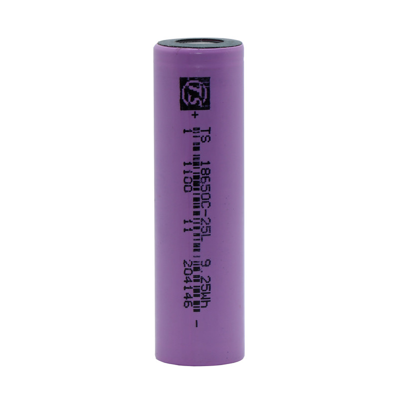 باتری لیتیوم-یون مدل TS 18650-25L ولتاژ 3.6 ظرفیت 2600 میلی آمپر ساعت