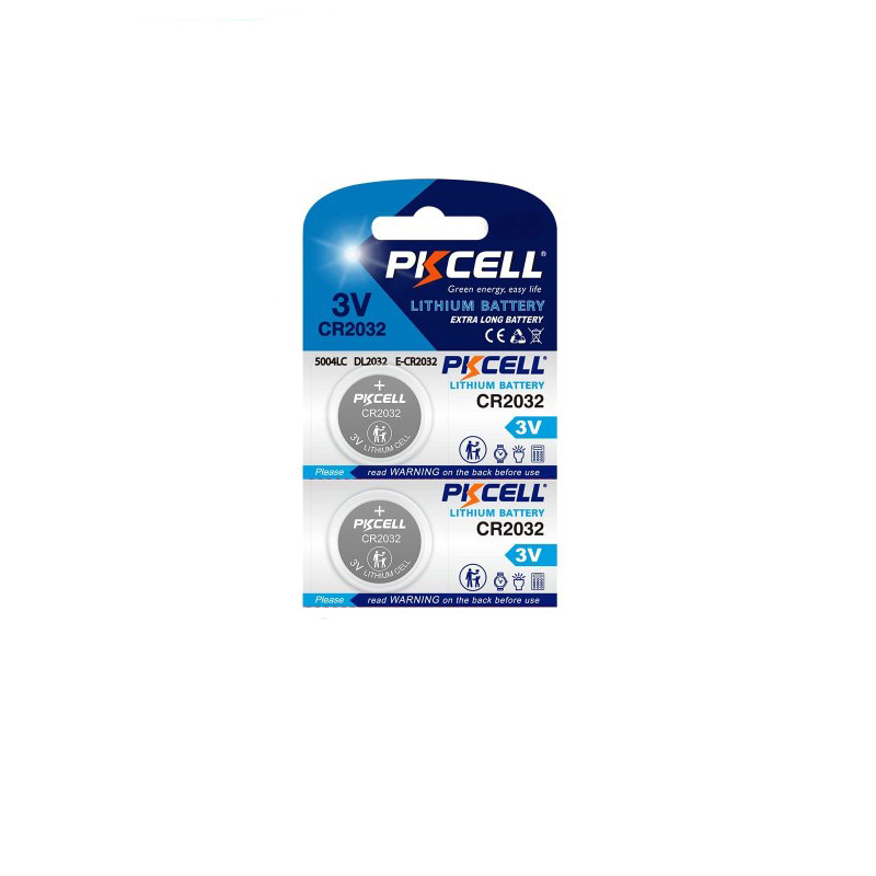 باتری سکه ای پی‌کی سل مدل CR2032 3V Lithium Manganese بسته 2 عددی