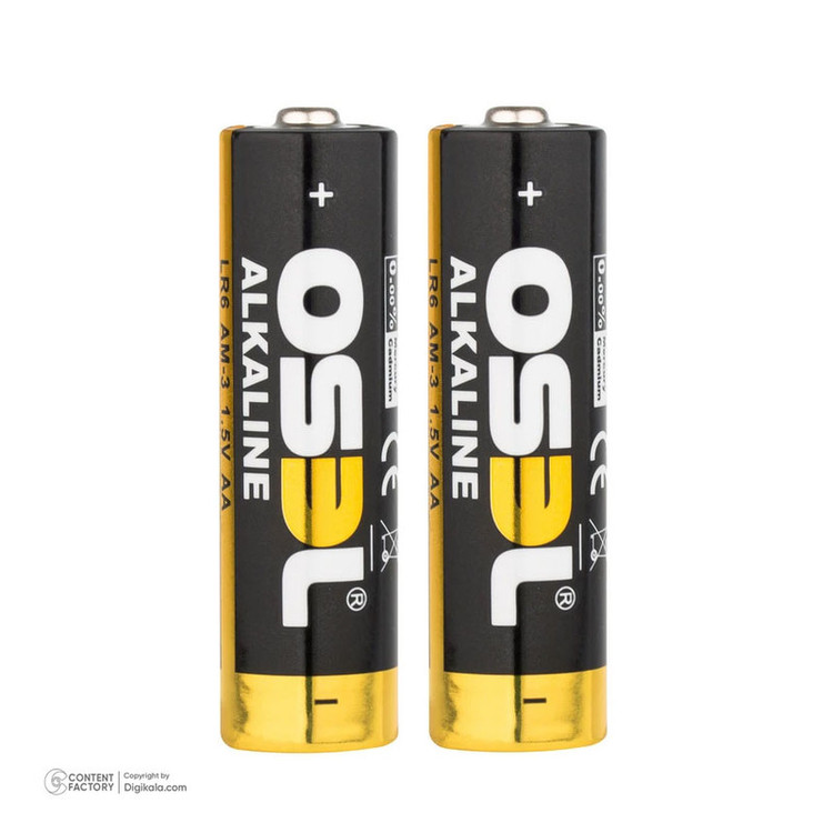 باتری قلمی اوسل مدل Alkaline LR6 AM-3 بسته 2 عددی