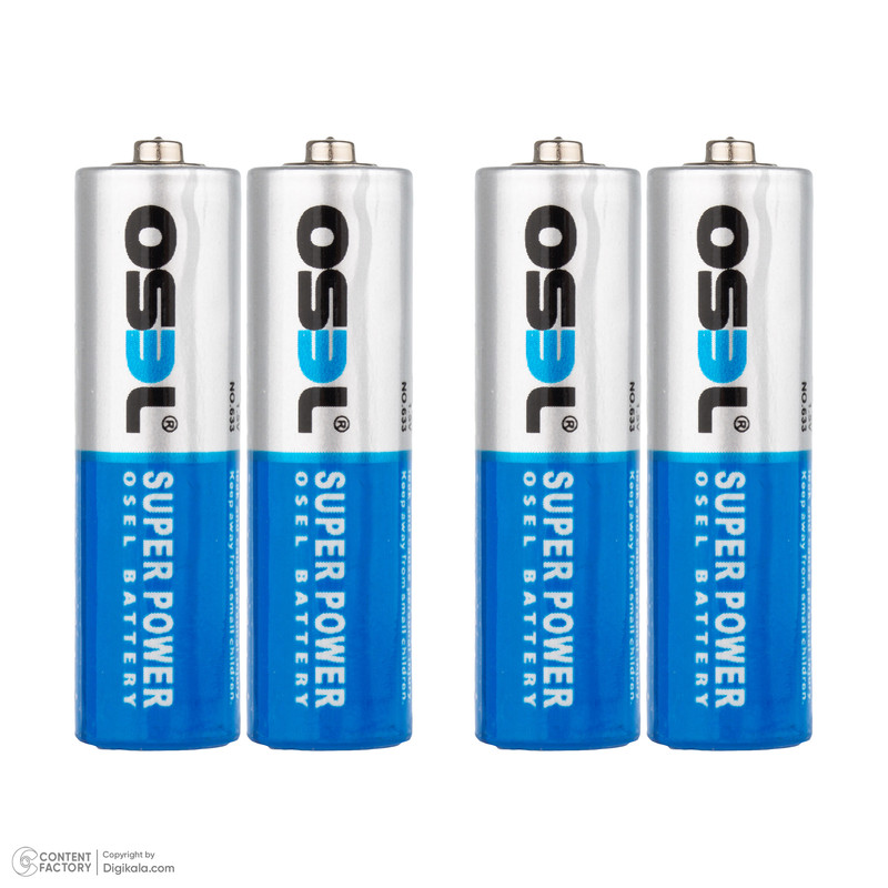 باتری قلمی اوسل مدل Super Power R6P بسته ۴ عددی