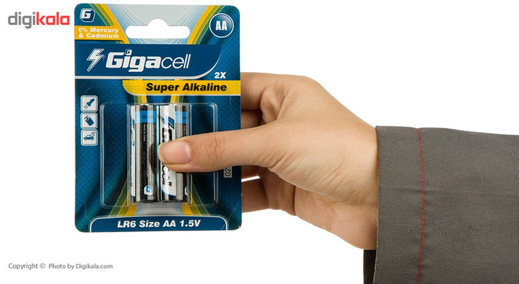 باتری قلمی گیگاسل مدل Super Alkaline - بسته 2 عددی