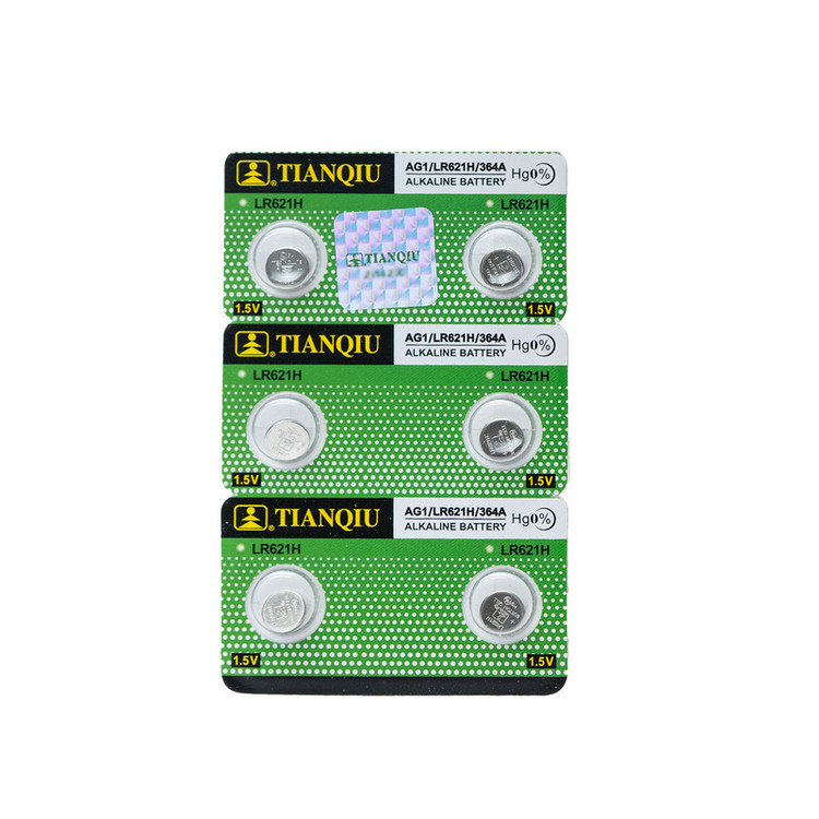 باتری ساعت تیانکیو مدل AG1 – LR 621 H - Original بسته شش عددی