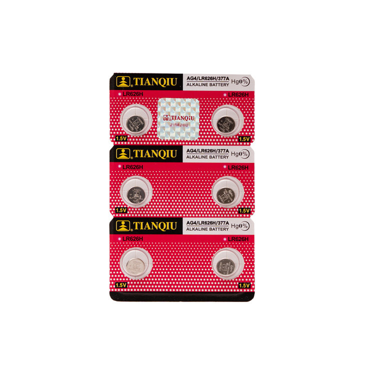 باتری ساعت تیانکیو مدل AG4 - LR 626 H Original بسته شش عددی